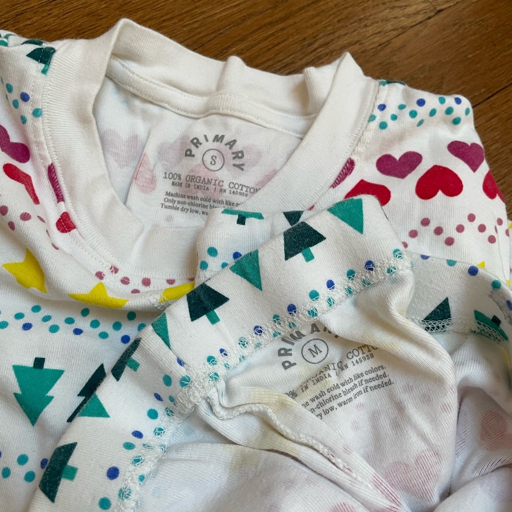 Primary Festive Patterned Pajama Set - image 5